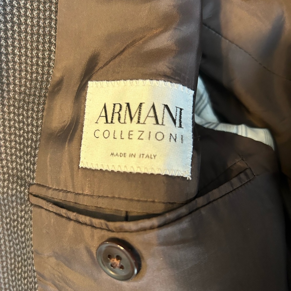 NWOT ARMANI COLLEZIONI BLAZER sports coat 38R SILK WOOL. 23in sleeve